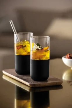 Astiat^Villeroy&Boch Manufacture Rock Juomalasisetti 0,3l 4-os.