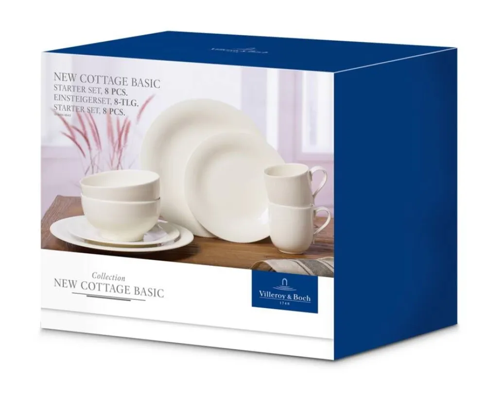 Astiat^Villeroy&Boch New Cottage Basic Kattaussetti 8-os.
