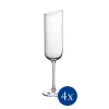 Astiat^Villeroy&Boch NewMoon Crystal samppanjalasisetti 0,17l 4-os.