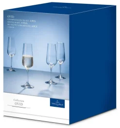 Astiat^Villeroy&Boch Ovid Kuohuviinilasisetti 0,25l 4-os.