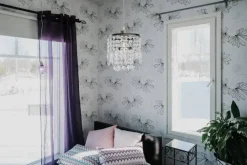 Sisustusvalaisimet^Virvatuli kattovalaisin Crystal C1 antiikkimessinki