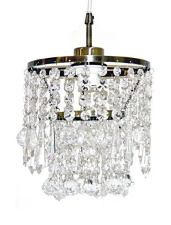 Sisustusvalaisimet^Virvatuli kattovalaisin Crystal C1 antiikkimessinki