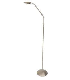 Sisustusvalaisimet^Virvatuli lattiavalaisin Alaska LED satiinikromi