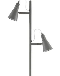 Sisustusvalaisimet^Virvatuli lattiavalaisin Solina 2-os. 155 cm mattaharmaa