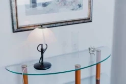 Sisustusvalaisimet^Virvatuli pöytävalaisin Arpela 2 antiikkiruskea