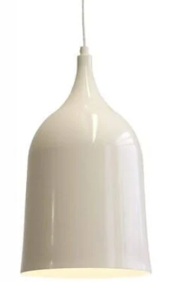 Sisustusvalaisimet^Virvatuli riippuvalaisin Rock valkoinen metalli 20 cm E27