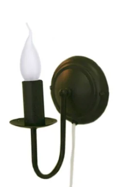 Sisustusvalaisimet^Virvatuli seinävalaisin Alli musta