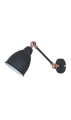 Sisustusvalaisimet^Virvatuli seinävalaisin Peppi matta musta/kupari E27