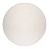Pyöreät Matot^VM-Carpet Aho 72 beige, kapea pellavakantti Ø 240 cm