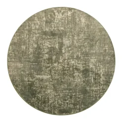 Pyöreät Matot^VM-Carpet Basaltti 490 vihreä ø 133 cm, kantti 5774