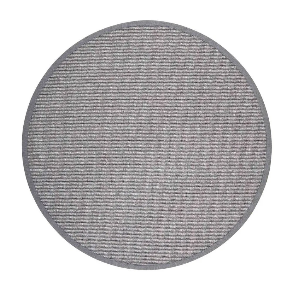 Pyöreät Matot^VM-Carpet Esmeralda 77 harmaa, Ø 240 cm, kantti 077 B
