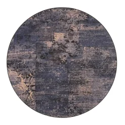 Pyöreät Matot^VM-Carpet matto Rustiikki ø 240 cm 79 sinivintage