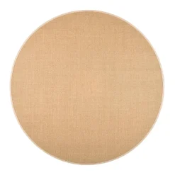 Pyöreät Matot^VM-Carpet matto Sisal Ø 200 cm beige-harmaa