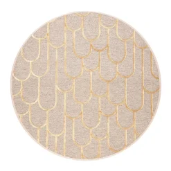 Pyöreät Matot^VM-Carpet Paanu, 7 kulta, Ø 200 cm