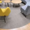 Pyöreät Matot^VM-Carpet Panama 9007 natural, Ø 200 cm, kantti pellava