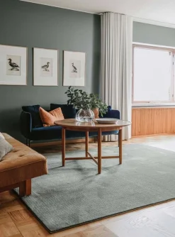 Pyöreät Matot^VM-Carpet Puuteri 164 oliivi, 200*300 cm, kantti 5921