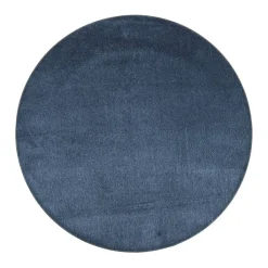 Pyöreät Matot^VM-Carpet Satine 791 sininen, Ø 133 cm, kantti 5447