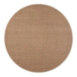 Pyöreät Matot^VM-Carpet Sisal, 85 taupe, Ø 200 cm, kantti 25 B