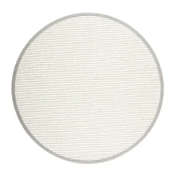 Pyöreät Matot^VM-Carpet Tunturi 71 valkoinen, Ø 133 cm, kantti 009 B