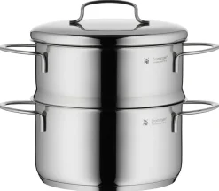 Keittoastiat^WMF Mini kattila 1,5 L höyrytyskorilla ja kannella