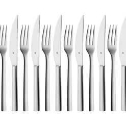 Aterimet^WMF Nuova pihviveitsi- ja haarukkasetti 12-os. ruostumaton teräs