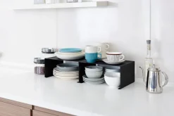 Hyllyt Ja Telineet|Huonekalut^Yamazaki hyllykoroke Tower pinottava musta