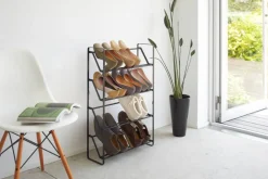 Hyllyt Ja Telineet^Yamazaki kenkäteline Frame 4 tasoa musta