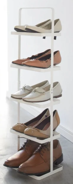 Hyllyt Ja Telineet^Yamazaki kenkäteline kapea valkoinen