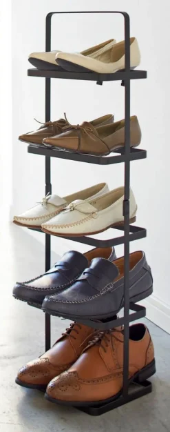 Hyllyt Ja Telineet^Yamazaki kenkäteline kapea musta