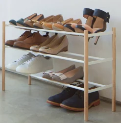 Hyllyt Ja Telineet^Yamazaki kenkäteline pidennettävä valkoinen