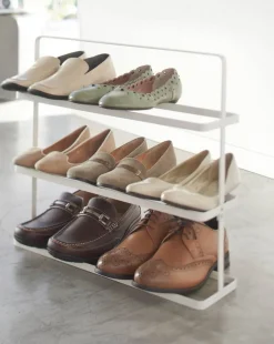 Hyllyt Ja Telineet^Yamazaki Kenkäteline Tower 3 hyllyä valkoinen