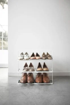 Hyllyt Ja Telineet^Yamazaki Kenkäteline Tower 3 hyllyä valkoinen