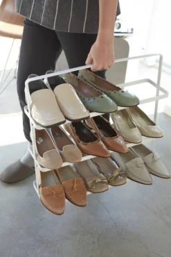 Hyllyt Ja Telineet^Yamazaki Kenkäteline Tower 3 hyllyä valkoinen