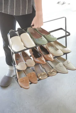 Hyllyt Ja Telineet^Yamazaki Kenkäteline Tower 3 hyllyä musta