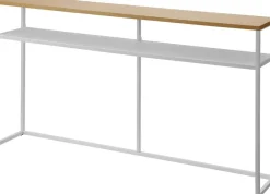 Huonekalut^Yamazaki konsolipöytä Tower hyllyllä valkoinen