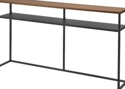 Huonekalut^Yamazaki konsolipöytä Tower hyllyllä musta