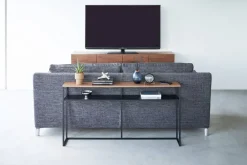 Huonekalut^Yamazaki konsolipöytä Tower hyllyllä musta