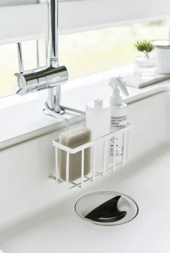 Puhdistus Ja Siivous|Ruoansäilytys Ja Järjestys^Yamazaki kori tiskialtaaseen Tower valkoinen