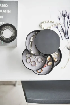 Kylpyhuoneen Säilytys|Meikkipussit Ja Toilettilaukut^Yamazaki korulipas musta