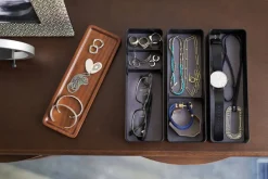 Kylpyhuoneen Säilytys|Meikkipussit Ja Toilettilaukut^Yamazaki korurasia Rin kolme osaa musta