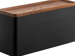 Kylpyhuoneen Säilytys|Meikkipussit Ja Toilettilaukut^Yamazaki korurasia Rin kolme osaa musta