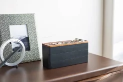 Kylpyhuoneen Säilytys|Meikkipussit Ja Toilettilaukut^Yamazaki korurasia Rin kolme osaa musta