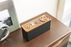 Kylpyhuoneen Säilytys|Meikkipussit Ja Toilettilaukut^Yamazaki korurasia Rin kolme osaa musta