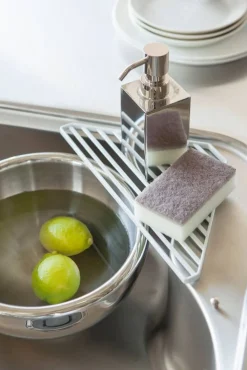 Ruoansäilytys Ja Järjestys^Yamazaki kuivausritilä Tower valkoinen