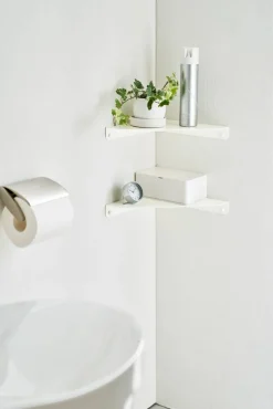 Hyllyt Ja Telineet|Huonekalut^Yamazaki kulmahylly Tower valkoinen