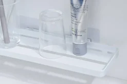 Kylpyhuoneen Säilytys^Yamazaki kylpyhuoneen hylly Tower valkoinen