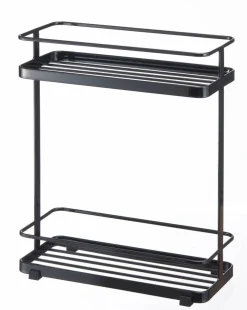 Kylpyhuoneen Säilytys^Yamazaki kylpyhuoneen hylly Tower musta