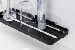 Kylpyhuoneen Säilytys^Yamazaki kylpyhuoneen hylly Tower musta