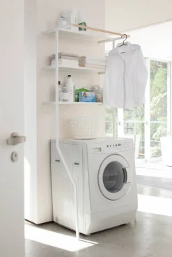 Kylpyhuoneen Säilytys^Yamazaki kylpyhuoneteline Tower valkoinen