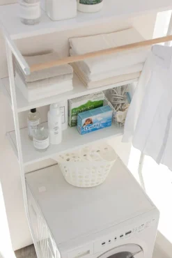 Kylpyhuoneen Säilytys^Yamazaki kylpyhuoneteline Tower valkoinen